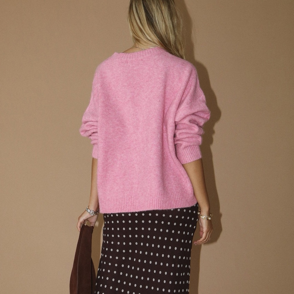 Bailey Rose Pink Dalmatian Sweater S - Picture 4 of 5